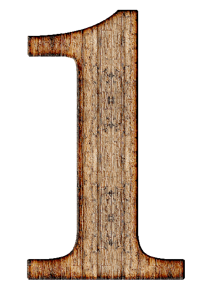 wooden numbers 