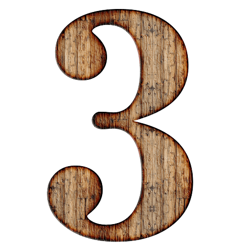 wooden numbers 